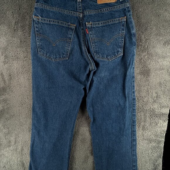 VTG Levi’s 565 Women Size 14 Loose Fit Blue Denim Jeans All Cotton ACTL 25x26.5 - Picture 15 of 16